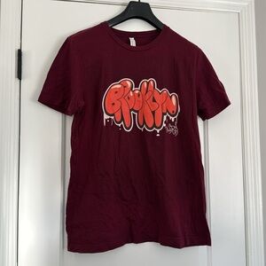 Bella+Canvas Maroon Brooklyn New York Short Sleeve T-Shirt Men’s Size Large